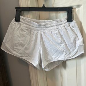 White Lululemon Hotty Hot Shorts